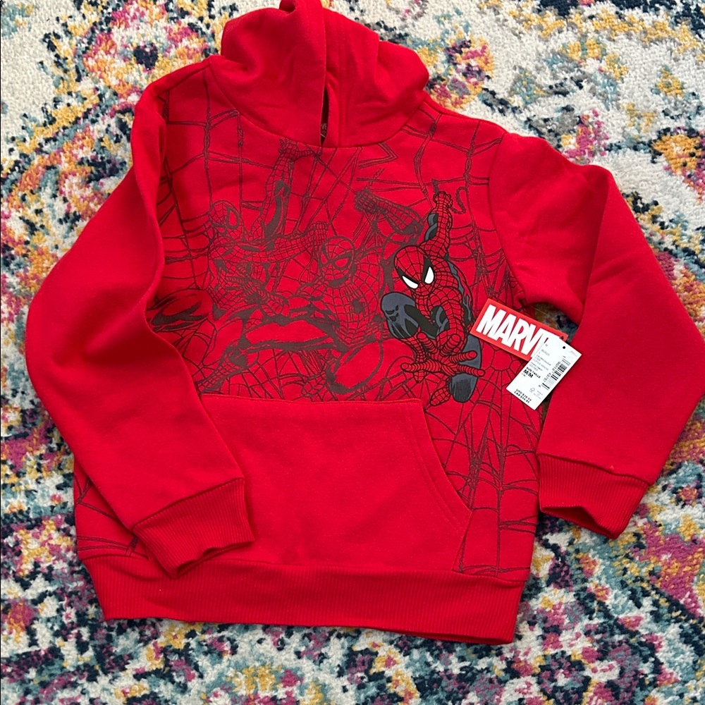 Marvel Red and Black Spider-Man Pullover